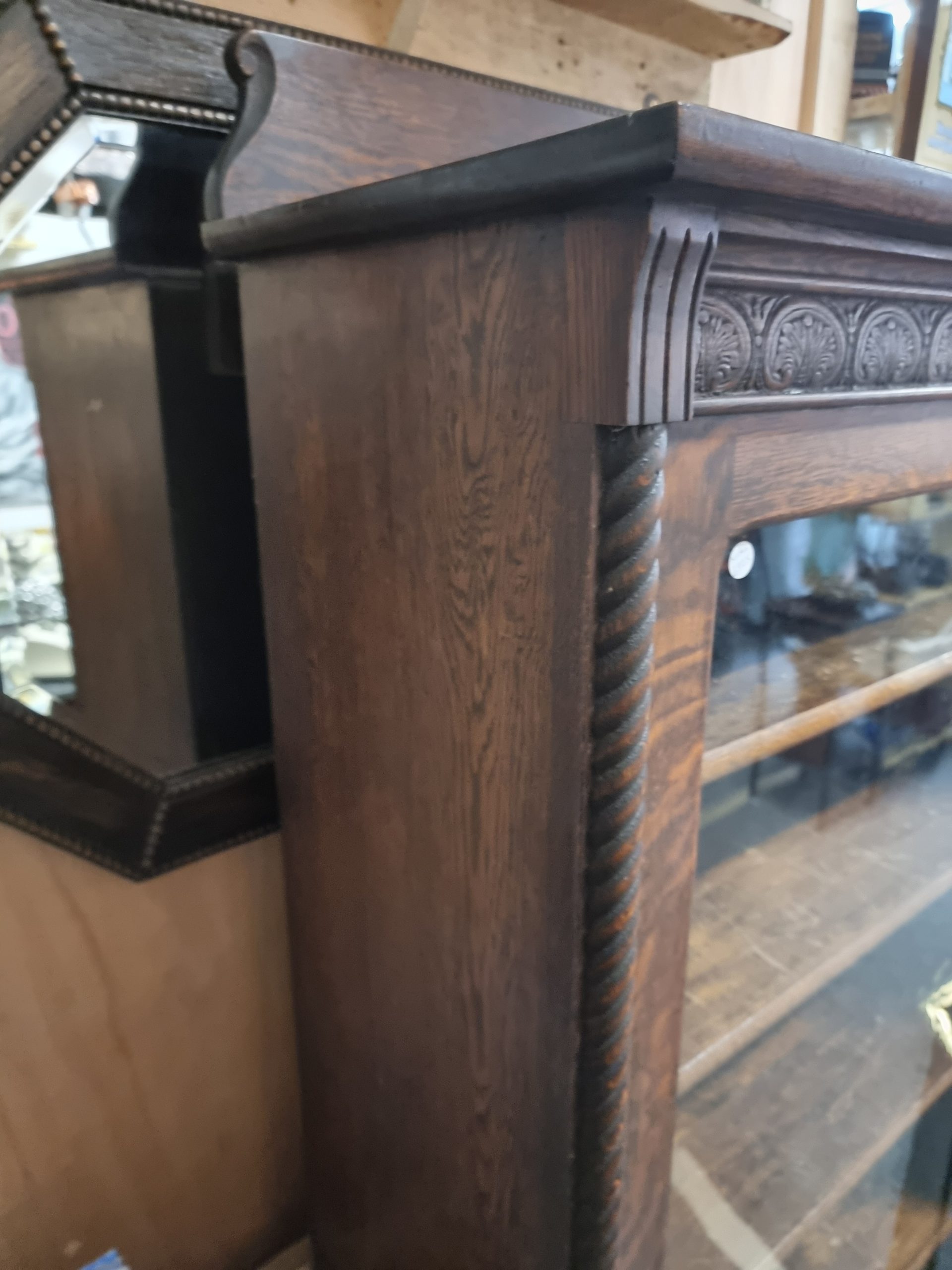 Glazed Oak Bookcase C19th - Image 5