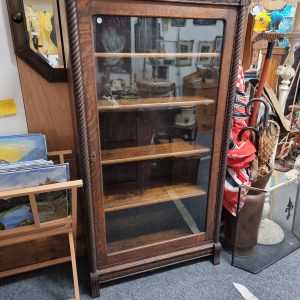 Glazed Oak Bookcase C19th