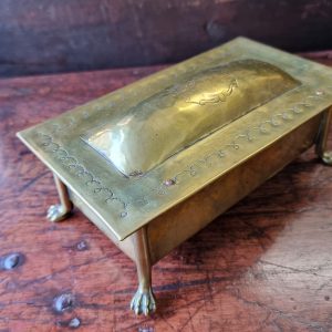 Arts & Crafts Brass Trinket Box