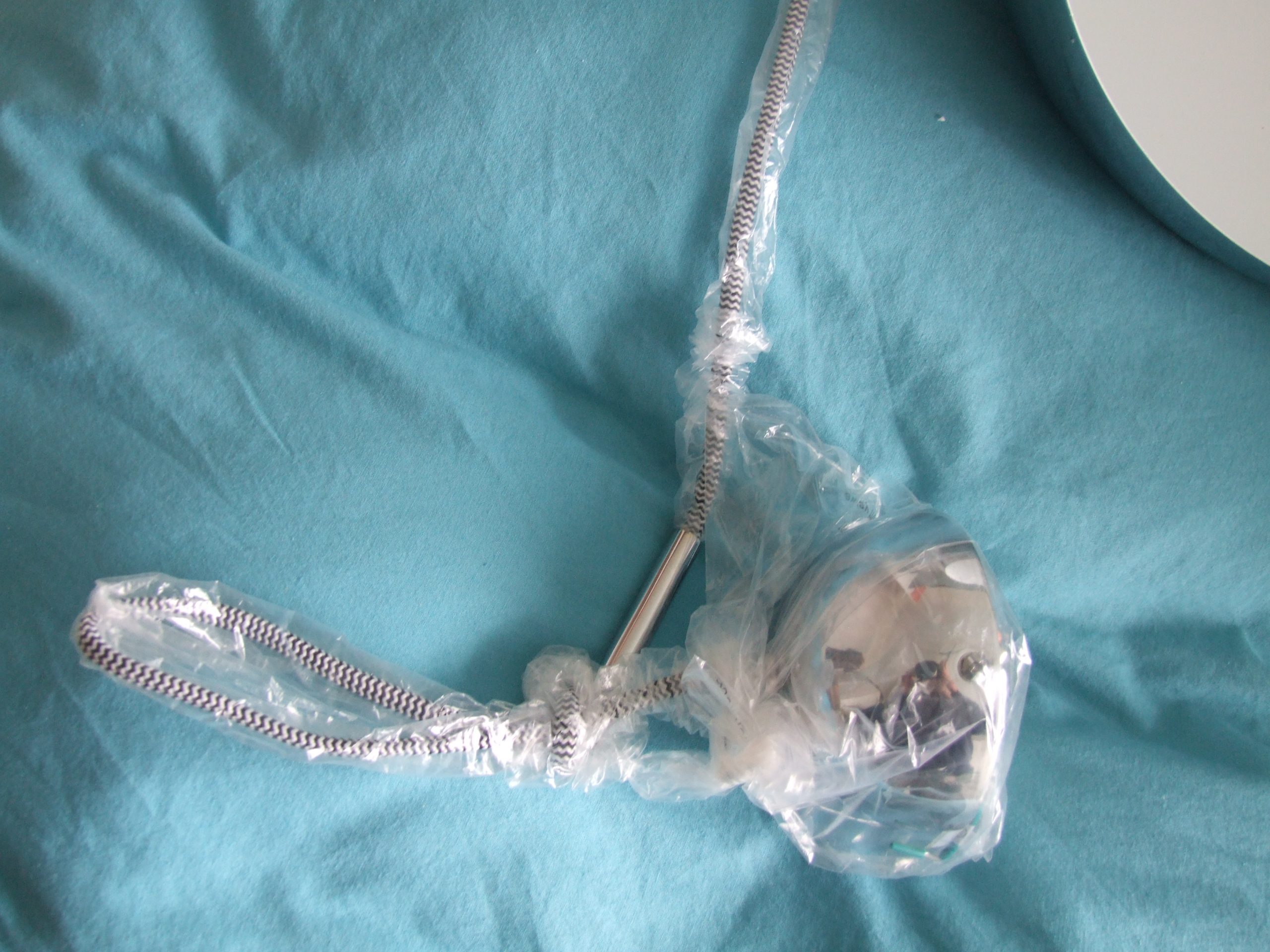 Chrome Hanging Globe Light Pair - Image 3