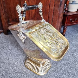 19th Century Polished Brass Coal Scuttle