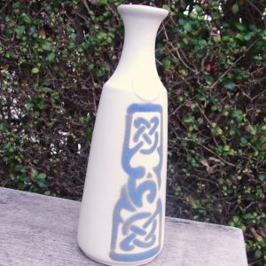 Laugharne Welsh Studio Pottery Celtic Design Vase