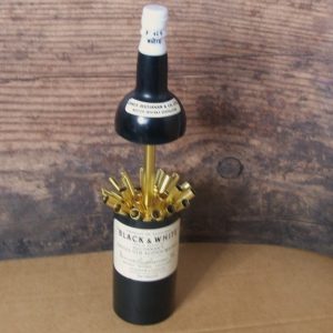 Black & White Whisky Bottle Cigarette Holder Musical