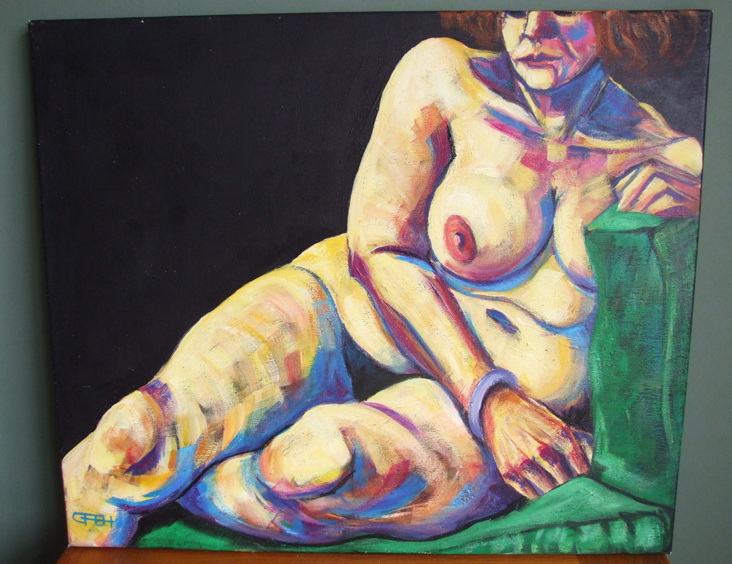Green Couch by Carl F.E. Hodgson