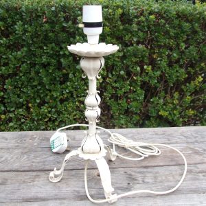 Vintage Wrought Iron Scrollwork Lamp