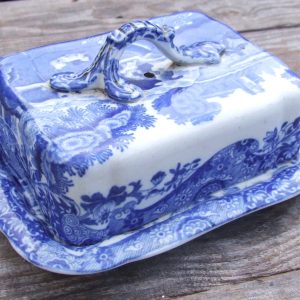 Copeland Spode Blue Italian Butter Dish